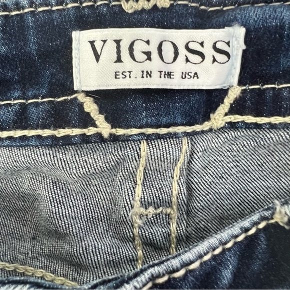 NWT VIGOSS HERITAGE FIT Women’s Blue Jean Capris Sz 2 Medium Wash Stretch Pocket - Picture 5 of 14